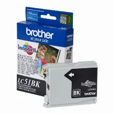Cartucho De Tinta Brother Lc51bk Original, Negro, Rendimiento Estándar