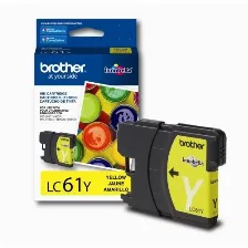 Cartucho De Tinta Brother Lc61y Original, Amarillo