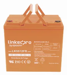 Bateria Linkedpro Lk5512fr Vrla Agm, 12 V, 55000 Mah, Naranja