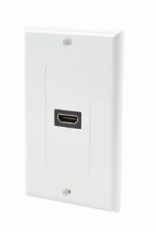 Placa De Pared Linkedpro Lpfp90 1 Hdmi, Diseño Convencional, Color Blanco