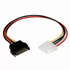Cable De Poder Startech.com Sata 15 Puntas, Molex (4 Puntas), 0.3048 M, Negro, Rojo, Blanco, Amarillo