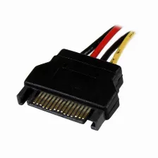 Cable De Poder Startech.com Sata 15 Puntas, Molex (4 Puntas), 0.3048 M, Negro, Rojo, Blanco, Amarillo