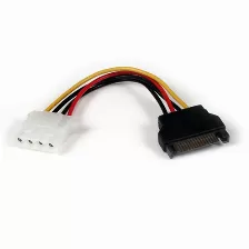 Cable De Alimentación Startech (lp4satafm6in), De 15cm Adaptador Molex Lp4 A Sata - Hembra A Macho