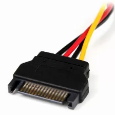 Cable De Alimentación Startech (lp4satafm6in), De 15cm Adaptador Molex Lp4 A Sata - Hembra A Macho