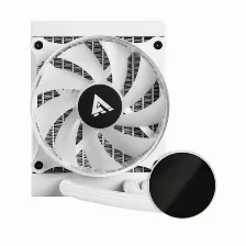Enfriamiento Liquido Game Factor Lqg501, Argb , 2550rpm, Lga 1700, 120mm, Color Blanco