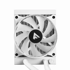 Enfriamiento Liquido Game Factor Lqg501, Argb , 2550rpm, Lga 1700, 120mm, Color Blanco