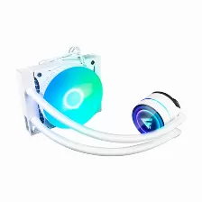 Enfriamiento Liquido Game Factor Lqg501, Argb , 2550rpm, Lga 1700, 120mm, Color Blanco