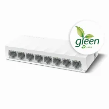 Switch Tp-link 8 Puertos Fast Ethernet (10/100) 1.6 Gbit/s Color Blanco (ls1008)