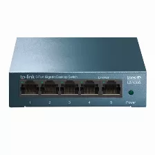 Switch Tp-link Ls105g, 5 Puertos, Gigabit Ethernet (10/100/1000) (ls105g)