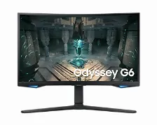 Monitor Led Curvo Samsung Odyssey 27 Pulgadas, G6, 2560x1440, 240hz, Freesync Premium Pro, Rj45, Bluetooth, Wifi