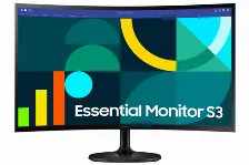 Monitor Curvo Samsung, Ls27d360galxzx Led, 27 Pulg, Full Hd, 100 Hz, 4ms, 1920x1080, Negro