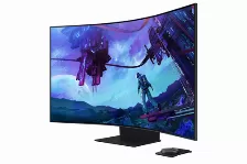 Monitor Gamer Curvo Samsung Odyssey Ark, Led, 55 Pulg, 3840x2160 4k Ultra Hd, Freesync, 165hz, 3xhdmi, 1xdp, Negro