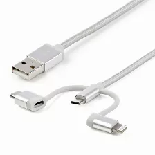 Cable Usb Startech.com Usb A A Micro-usb B, 480 Mbit/s, Plata
