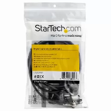 Candado Con Cable De Acero De 2m Para Laptop - Con Traba De Ranura (tipo K) - Con Llave - Cable Con Seguro Para Laptop - Startech.com Mod. Ltlockkey