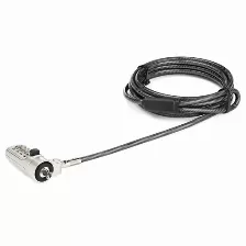 Cable Antirrobo Startech.com Ltlocknbl Noble, Cerradura Con Combinación, 2.043 M, Zinc De Acero, Negro, Plata