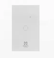 Interruptor De Luz Mirati M1si2 Wi-fi, Wifi, Pared, Blanco