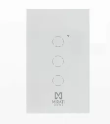 Interruptor De Luz Mirati M3si2 Wifi, Blanco