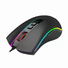 Mouse Redragon M711-fps Cobra Fps, Mouse Competitivo, Switches ópticos óptico, 9 Botones, 24000 Dpi, Usb Tipo A, Negro