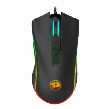 Mouse Redragon M711-fps Cobra Fps, Mouse Competitivo, Switches ópticos óptico, 9 Botones, 24000 Dpi, Usb Tipo A, Negro