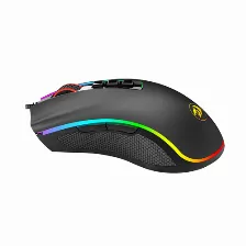 Mouse Redragon M711-fps Cobra Fps, Mouse Competitivo, Switches ópticos óptico, 9 Botones, 24000 Dpi, Usb Tipo A, Negro