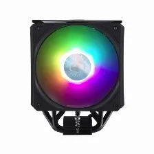 Disipador Cooler Master Masterair Ma612 Stealth Argb, 2x Ventiladores 120mm, Rgb, Negro