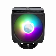 Disipador Cooler Master Masterair Ma612 Stealth Argb, 2x Ventiladores 120mm, Rgb, Negro