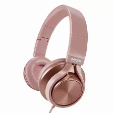 Diadema Acteck On-ear Con Microfono Metalicos Rosa Mb-02011