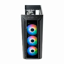 Gabinete Cooler Master Mb520 Argb, Ventana Lateral, 4x Ventiladores 120mm, Negro