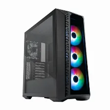 Gabinete Cooler Master Mb520 Argb, Ventana Lateral, 4x Ventiladores 120mm, Negro