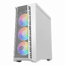 Gabinete Cooler Master Masterbox 520 Mesh Midi Tower, Psu No, Vent. 3x 120 Mm, Blanco