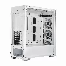 Gabinete Cooler Master Mb520 Argb Midi-tower, Ventana Lateral, 4x Ventiladores, Blanco