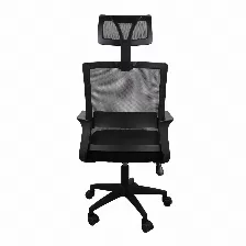 Silla Gerencial Modamob Modelo Nova, Respaldo Y Cabecera De Malla, Soporte Lumbar, Piston De Gas C3 120kg, Estrella Aleacion C/5 Ruedas, Color Gris