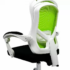 Silla Gerencial Modamob, Modelo Orion, Respaldo Tipo Mesh, Piston De Gas C3 120kg, Base Metalica Con 5 Ruedas, Color Verde Con Negro