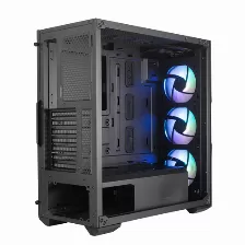 Gabinete Cooler Master Masterbox Td500 Mesh Midi-tower Con Ventana, 3x Vent. Argb, Negro