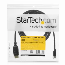 Cable Displayport Startech.com Displayport 1.2, 3 M, Negro