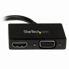 Convertidor De Vídeo Startech.com , Mini Displayport A Hdmi/vga, Máxima Resolución 1920 X 1200 Pixeles, Color Negro, (mdp2hdvga)