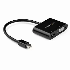 Adaptador Vídeo Startech.com Mini Displayport A Hdmi + Vga (d-sub), Negro