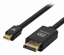 Cable Game Factor Mini Displayport A Displayport Mdtd400, Ultra Hd 4k, 21 Gbps, 2m, Negro