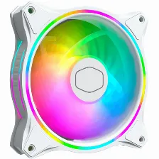 Ventilador Cooler Master Masterfan Mf120 Halo Rgb, 120mm, Blanco