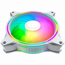 Ventilador Cooler Master Masterfan Mf120 Halo Rgb, 120mm, Blanco