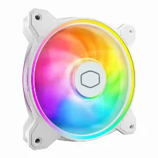 Ventilador Cooler Master Mf120 Halo White Edition, 120mm, Argb, Blanco