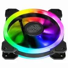 Ventilador Cooler Master Masterfan Mf120 S2, 120mm, Argb, Aura Sync, 1200 Rpm, Negro