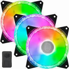 Kit 3 Ventiladores Cooler Master Masterfan Mf120 Prismatic, 120mm, Argb, Negro