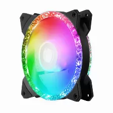 Kit 3 Ventiladores Cooler Master Masterfan Mf120 Prismatic, 120mm, Argb, Negro