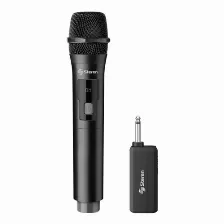 Micrófono Steren Mic-285r Inalámbrico, Bluetooth, Negro