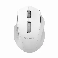 Mouse Quaroni Mictb1 óptico, 6 Botones, 2400 Dpi, Usb Tipo A, 20 M, Blanco