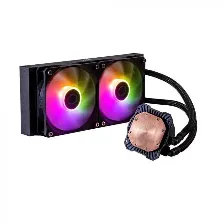 Sistema De Enfriamiento Liquido Cooler Master Masterliquid 240l Core Argb Spectrum, Negro