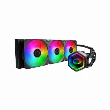 Enfriamiento Liquido Cooler Master Core Ii Argb 360mm, 3x120mm, 1750rpm, Negro
