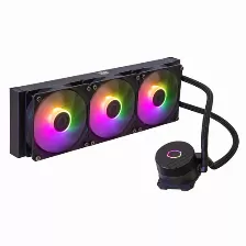Enfriamiento Liquido Cooler Master Masterliquid 360l Core Argb, 360mm, 1750rpm, Negro