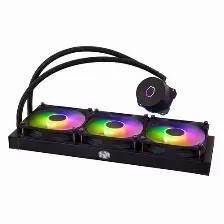 Enfriamiento Liquido Cooler Master Masterliquid 360l Core Argb, 360mm, 1750rpm, Negro
